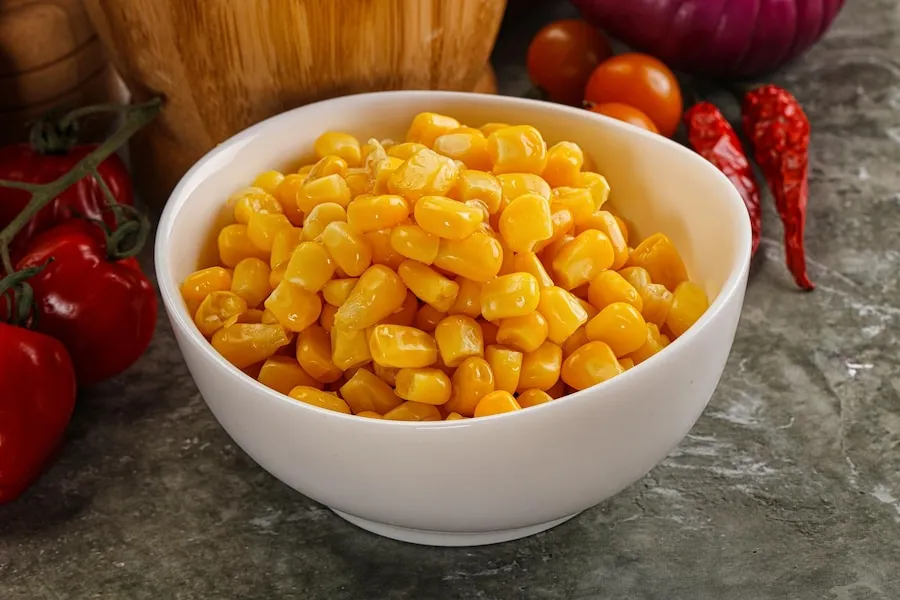 What role does corn's fiber content play in p..