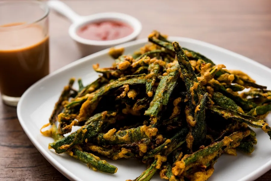 How does masala crispy bhindi elevate the hum..
