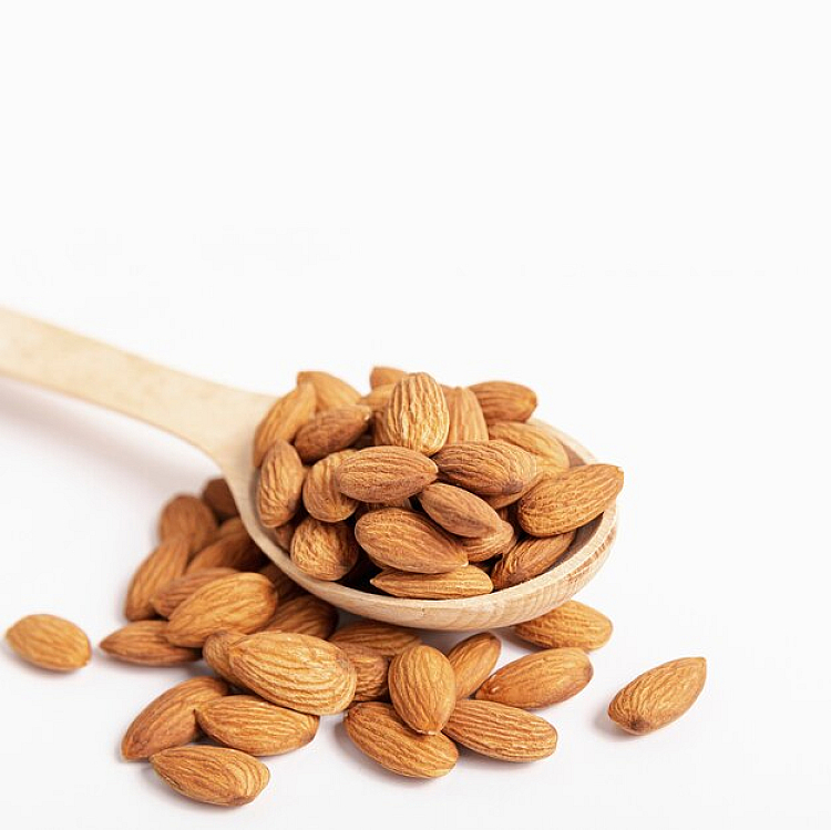 The intake of raw almonds keeps you longer, reducing other unnecessary cravings within the body because of its presence of fiber, protein, aiding in weight control.