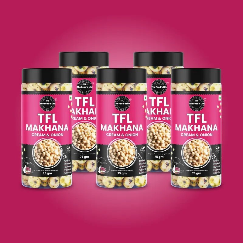 CREAM & ONION MAKHANA 75 GR PACK 5