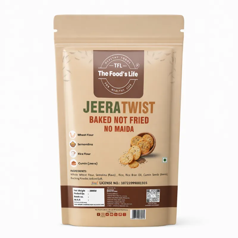 Jeera Twist Puri | Baked Not Fried Snack | No Maida |200g Jeera Twist Puri | Baked Not Fried Snack | No Maida |200g