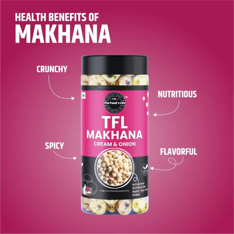Cream and Onion Makhana 75g – Crunchy Flavoured Fox Nuts — view 3