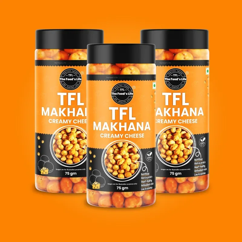 Creamy Cheese Makhana 75g (Pack of 3) – Cheesy Fox Nuts Combo