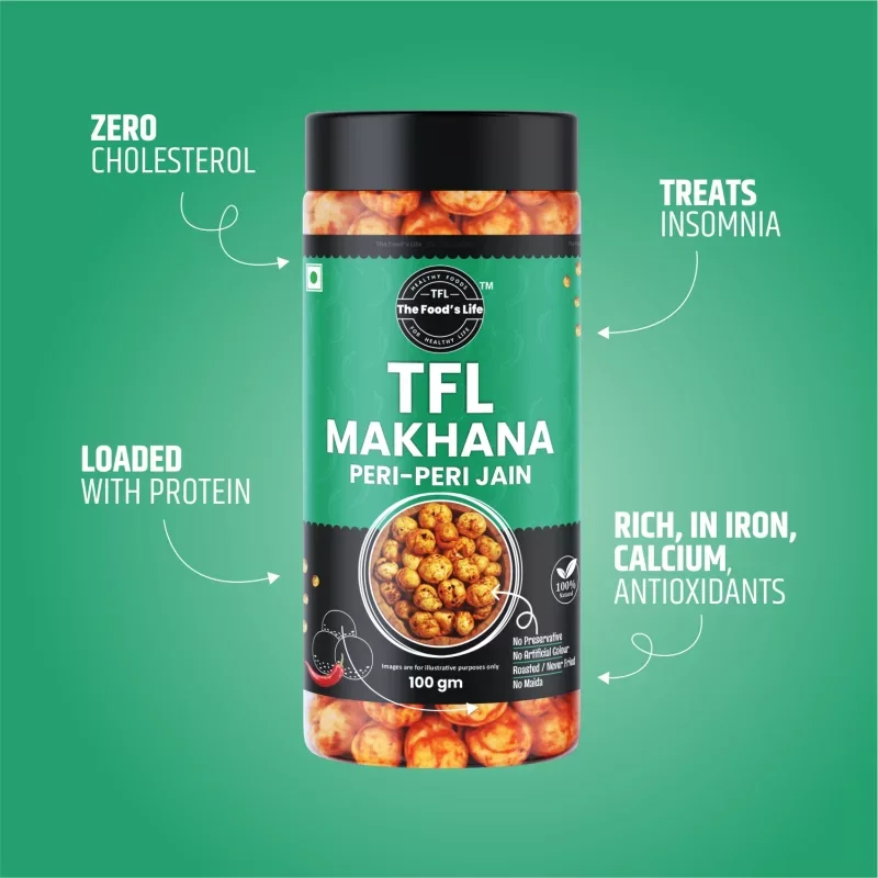Peri Peri Jain Makhana 75g – Spicy Jain Fox Nuts — view 3