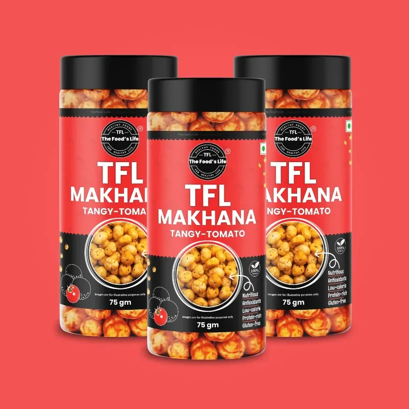 Tomato Makhana 75g (Pack of 3) – Flavoured Fox Nuts Combo